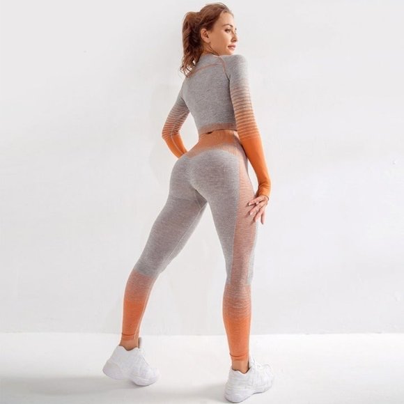 Seamless Cut-Out Crop Top and Legging